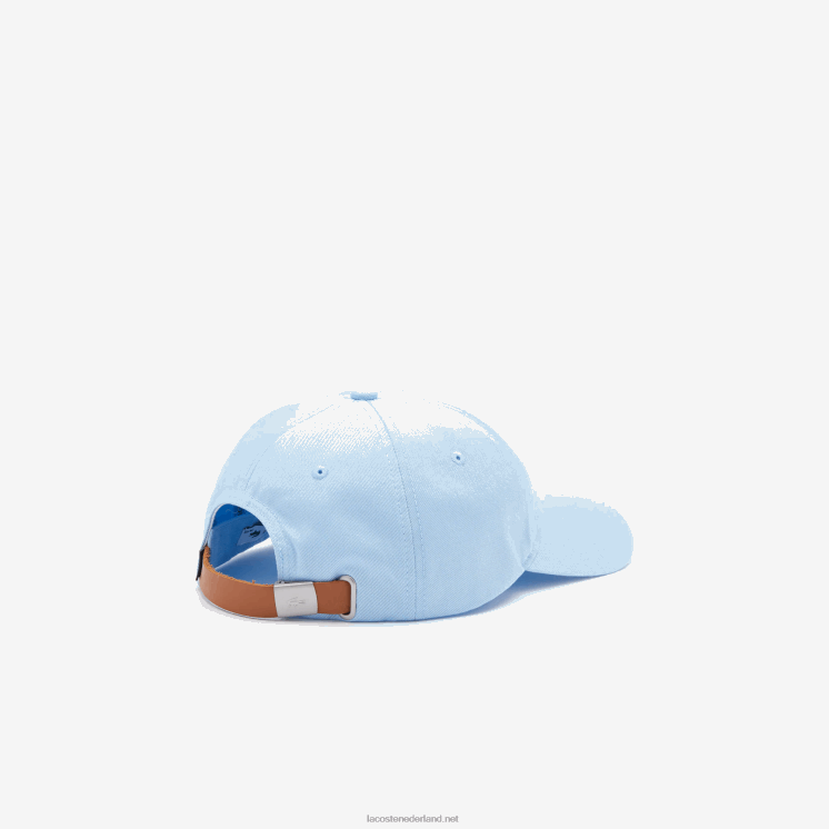 Lacoste contrasterende band en dop van krokodillenkatoen 0828H2319 blauwe hbp vrouwen
