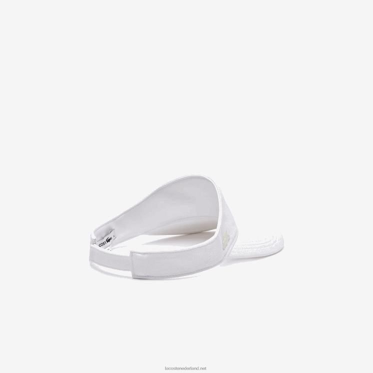 Lacoste katoenen piqué vizier 0828H2896 wit 70v vrouwen