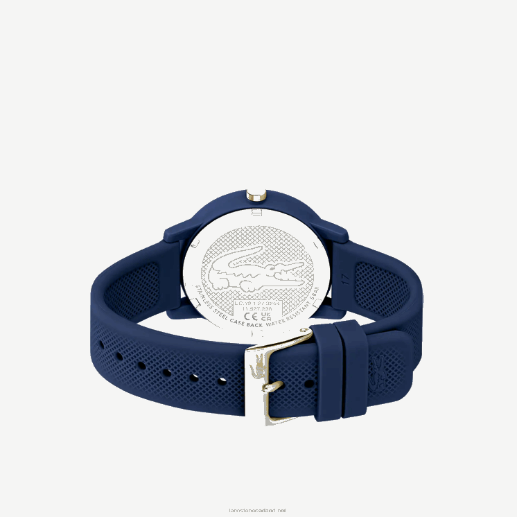 Lacoste Horloge met blauwe siliconen band 12.12 0828H2901 blauw 000 vrouwen
