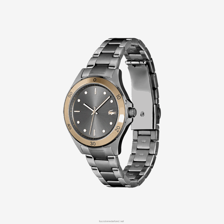 Lacoste swing 3 handen stalen horloge 0828H2915 zwart 000 vrouwen