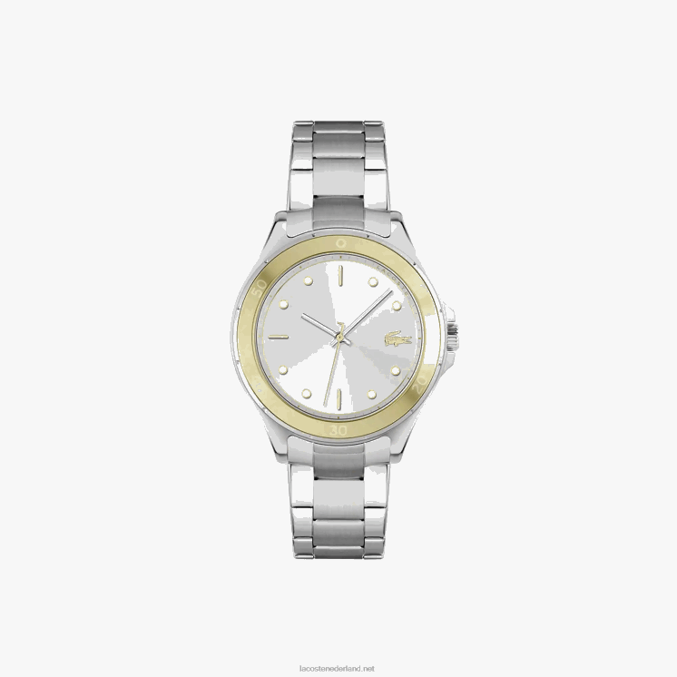 Lacoste swing 3 wijzers roestvrijstalen horloge 0828H2918 grijs 000 vrouwen