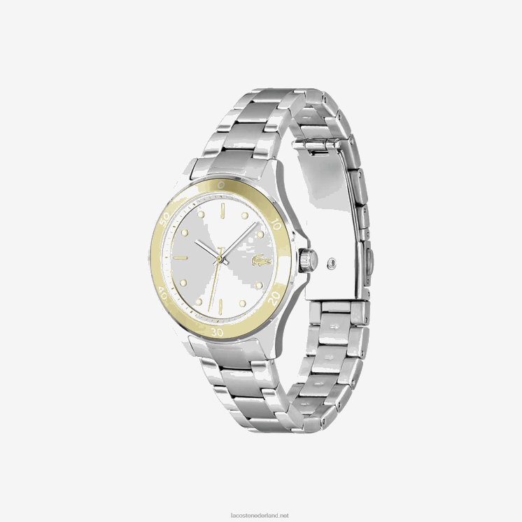 Lacoste swing 3 wijzers roestvrijstalen horloge 0828H2918 grijs 000 vrouwen