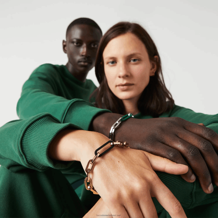 Lacoste ensemble armband 0828H2196 geel goud en zwart 721 vrouwen