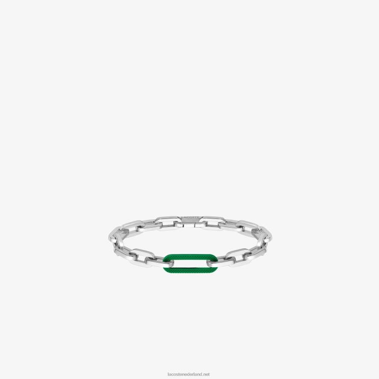 Lacoste ensemble armband 0828H2197 zilver en groen 041 vrouwen