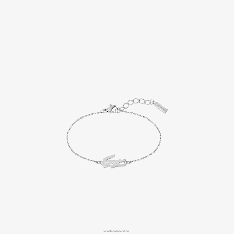 Lacoste krokodil armband 0828H2902 zilver 045 vrouwen