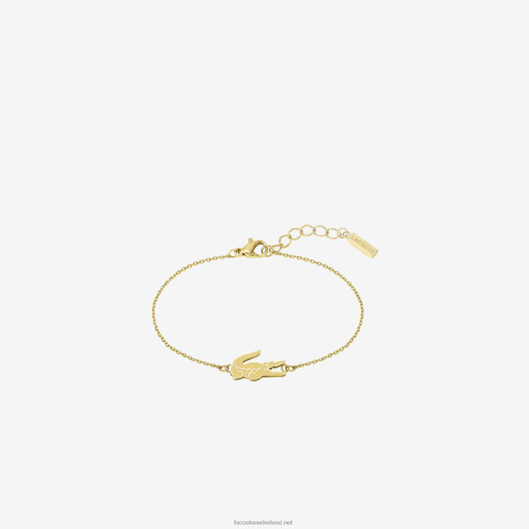 Lacoste krokodil armband 0828H2903 goud 714 vrouwen