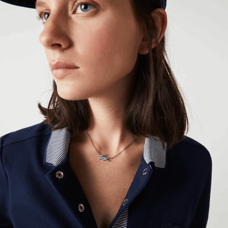 Lacoste krokodil ketting 0828H2905 zilver 045 vrouwen