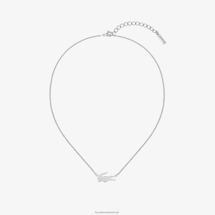 Lacoste krokodil ketting 0828H2905 zilver 045 vrouwen