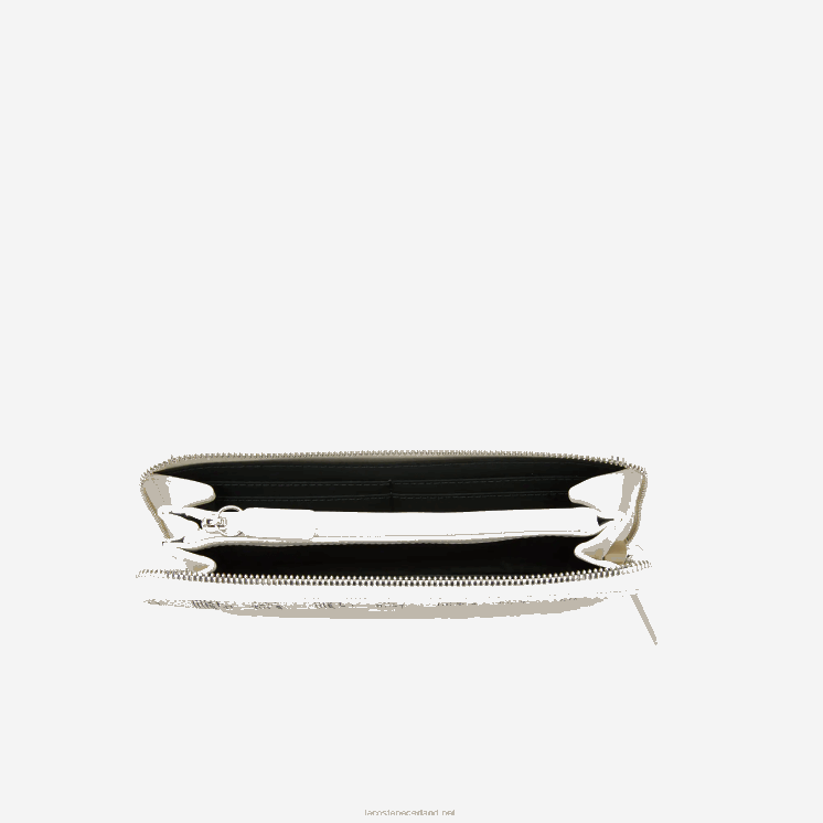 Lacoste Portefeuille met rits en monogramprint 0828H2774 farine sinople f89 vrouwen