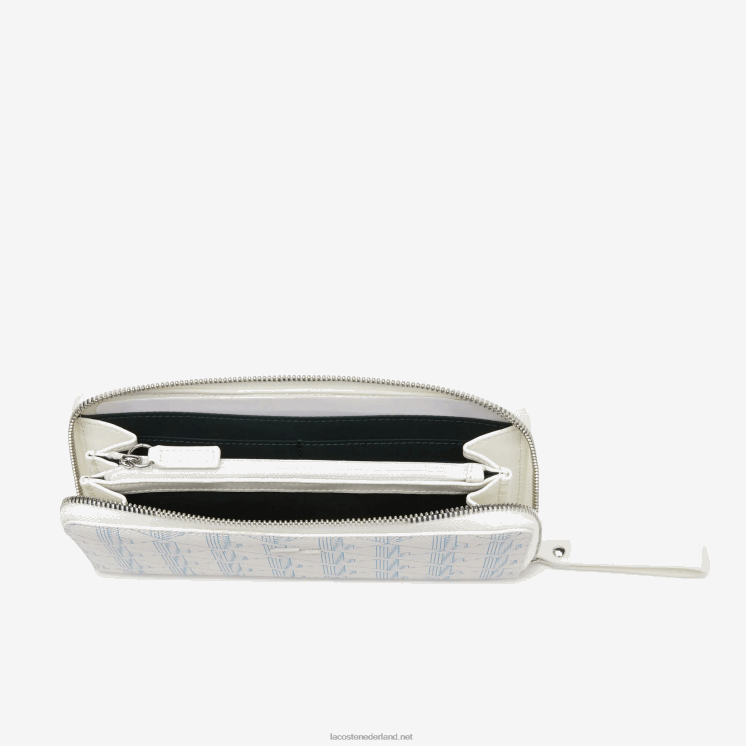 Lacoste Portefeuille met rits en monogramprint 0828H2775 mono farine panorama l58 vrouwen