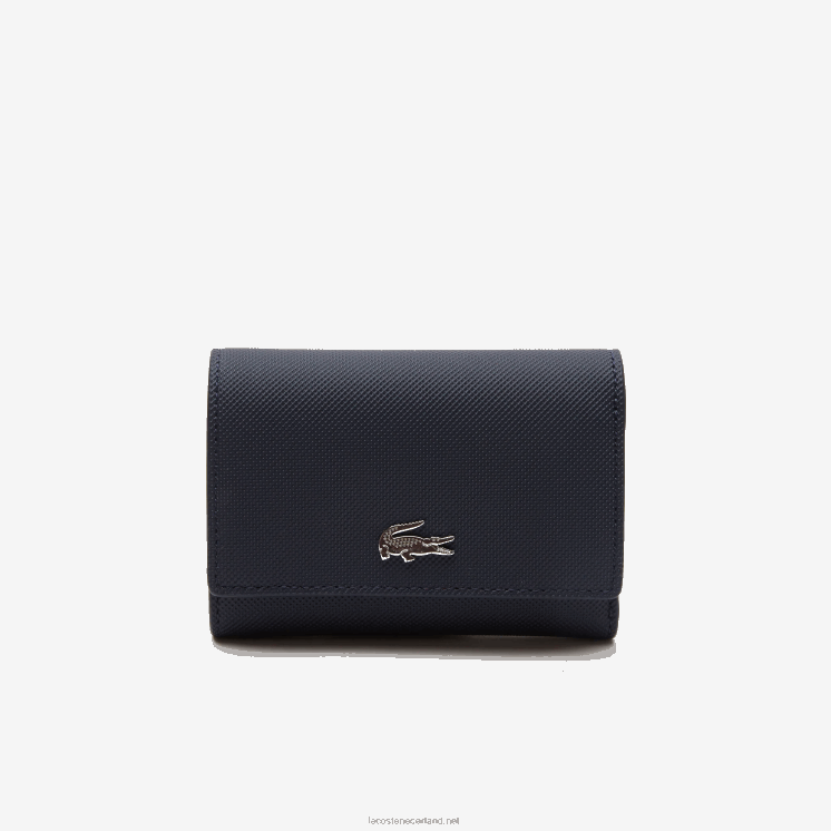 Lacoste anna snap portemonnee vooraan 0828H2815 marine 166 rood b50 vrouwen