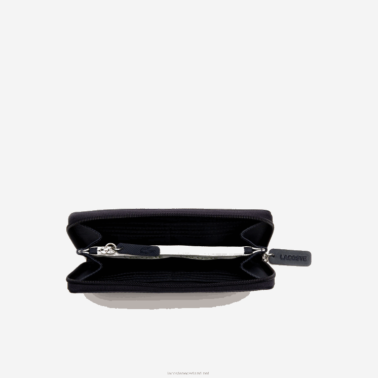 Lacoste l.12.12 concept petit pique portemonnee met rits voor 12 kaarten 0828H2814 zonsverduistering 141 vrouwen
