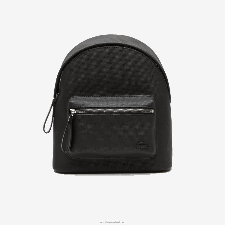 Lacoste grote rugzak met voorvak 0828H2879 zwart 000 vrouwen
