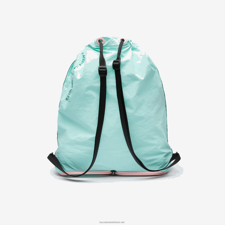 Lacoste merkband opvouwbare nylon rugzak 0828H2056 seringat fluor lotus k10 vrouwen