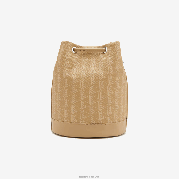 Lacoste Bucket-tas met monogramprint 0828H2869 weens beige l01 vrouwen