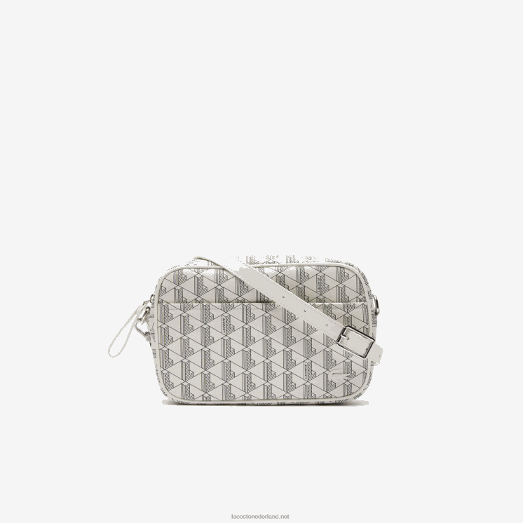 Lacoste Crossover-tas met monogramrits 0828H2856 farine sinople f89 vrouwen