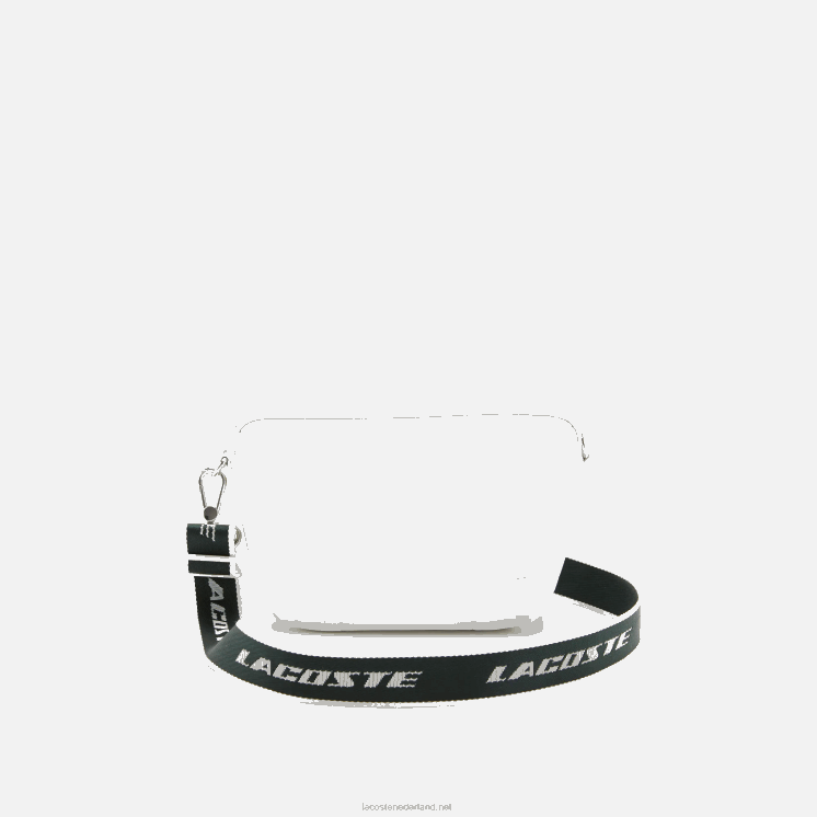Lacoste Crossover-tas met schouderriem en merknaam 0828H2881 blanco sinople blanco l06 vrouwen