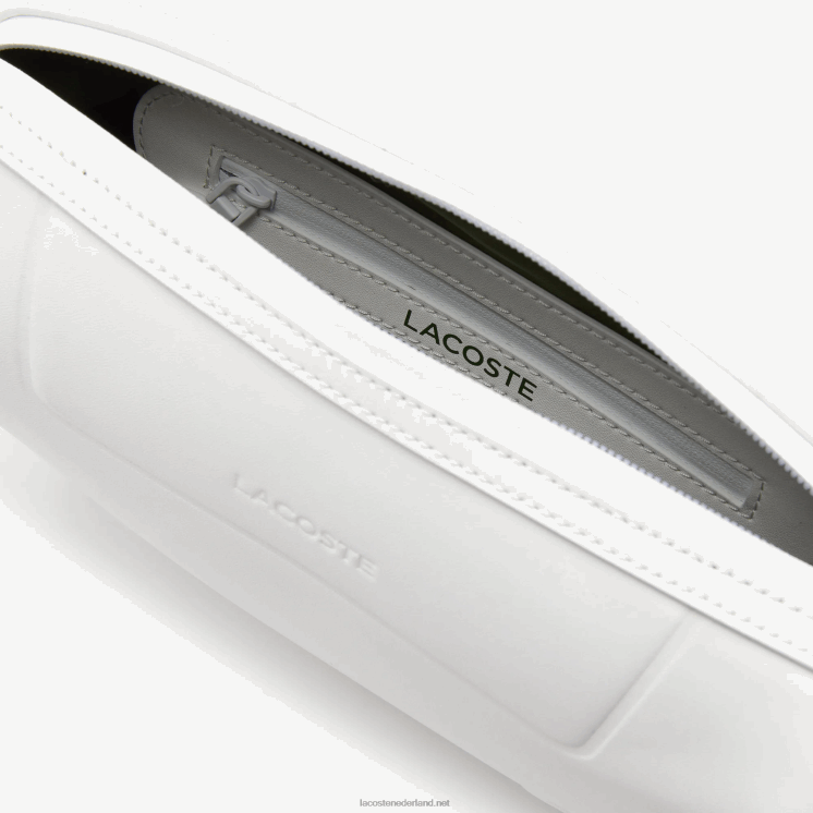 Lacoste Crossover-tas met schouderriem en merknaam 0828H2881 blanco sinople blanco l06 vrouwen