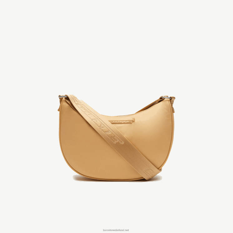 Lacoste Halfmoon tas met contrasterende branding 0828H2798 leeuwerik pastille m01 vrouwen