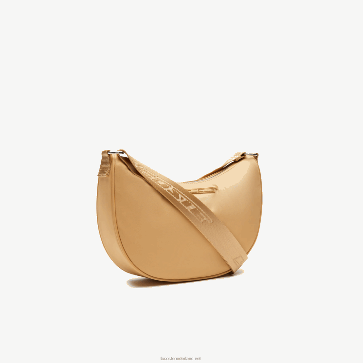 Lacoste Halfmoon tas met contrasterende branding 0828H2798 leeuwerik pastille m01 vrouwen