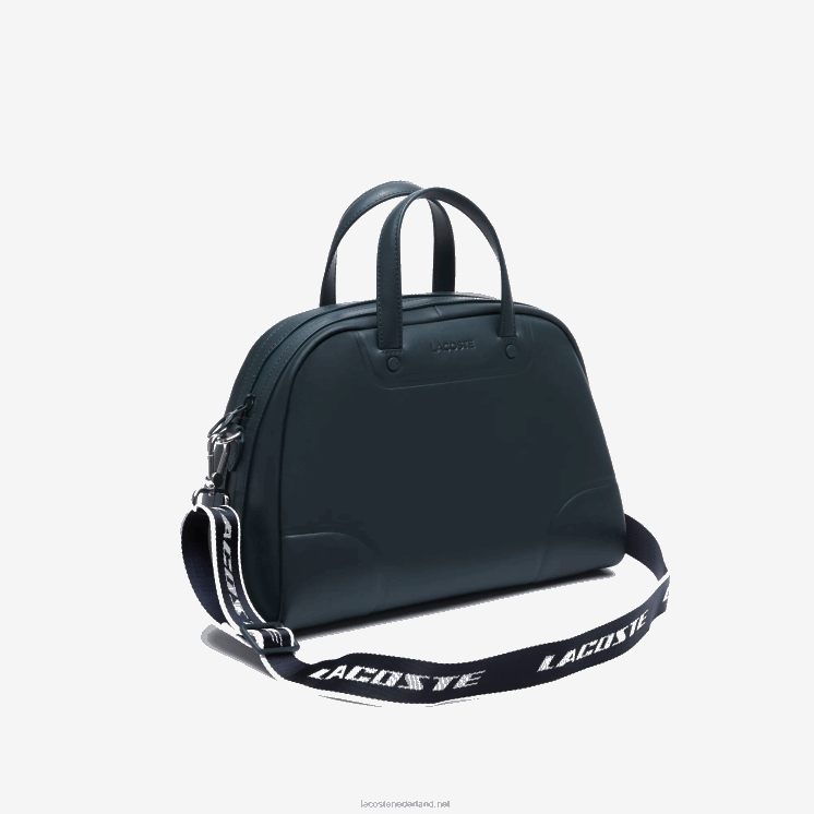 Lacoste bowlingtas met merk schouderriem 0828H2859 sinople marine 166 blank k52 vrouwen