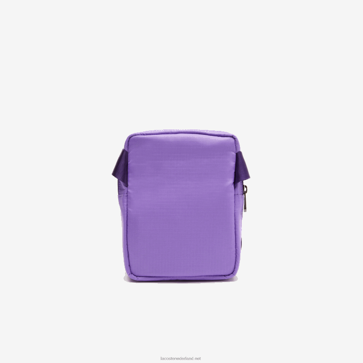 Lacoste cross-over tas met verticale ritssluiting en merknaam 0828H2089 samui noir neva k27 vrouwen
