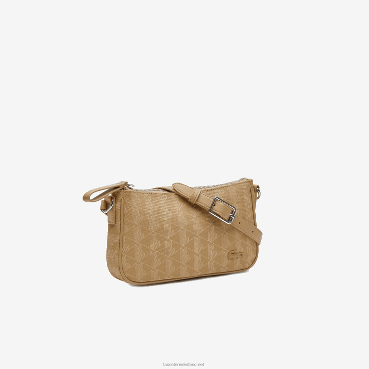Lacoste crossbodytas met monogramprint 0828H2801 weens beige l01 vrouwen