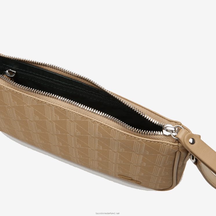 Lacoste crossbodytas met monogramprint 0828H2801 weens beige l01 vrouwen