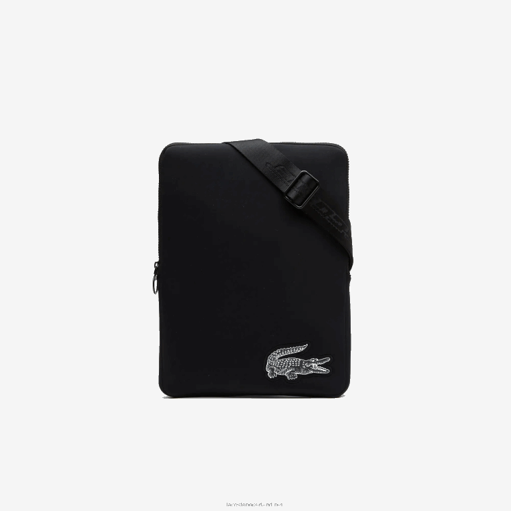 Lacoste crossbodytas van gerecyclede vezels 0828H1971 zwart 000 vrouwen