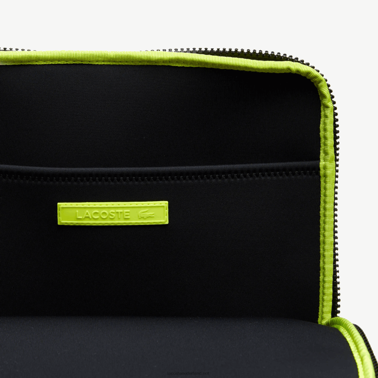 Lacoste crossbodytas van gerecyclede vezels 0828H1971 zwart 000 vrouwen