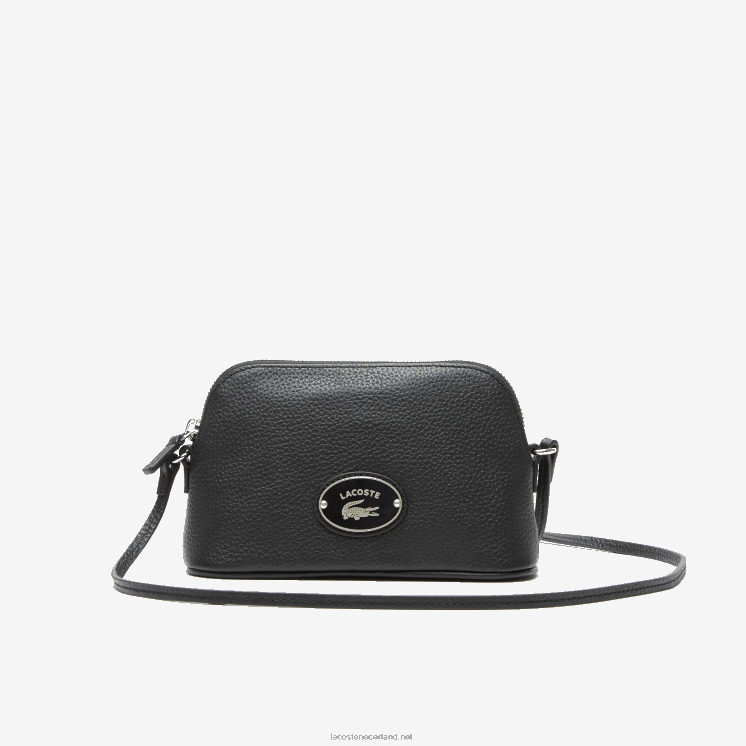 Lacoste crossover tas van generfd leer 0828H2864 zwart 000 vrouwen