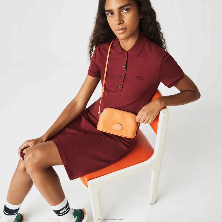 Lacoste crossover tas van generfd leer 0828H2865 pottenbakkerij k20 vrouwen