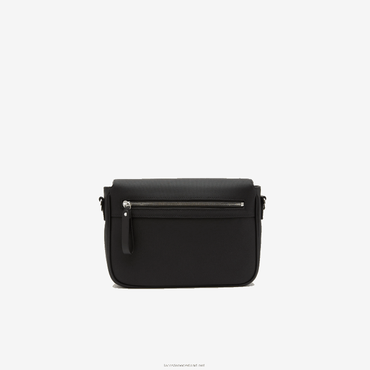 Lacoste gesp vastgemaakte koerierstas 0828H2873 zwart 000 vrouwen