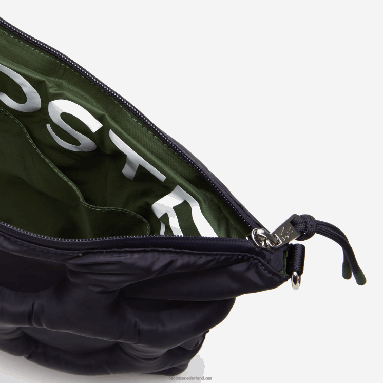 Lacoste gewatteerde cross-over tas met golfbaleffect 0828H2866 abimes l24 vrouwen
