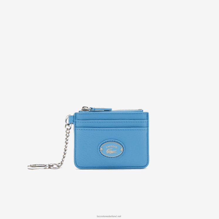 Lacoste karabijnhaak generfd lederen kaarthouder 0828H2811 Argentinië 213 vrouwen