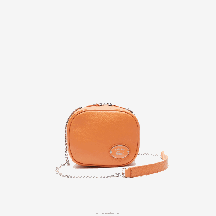 Lacoste kleine crossover tas van generfd leer 0828H2854 pottenbakkerij k20 vrouwen