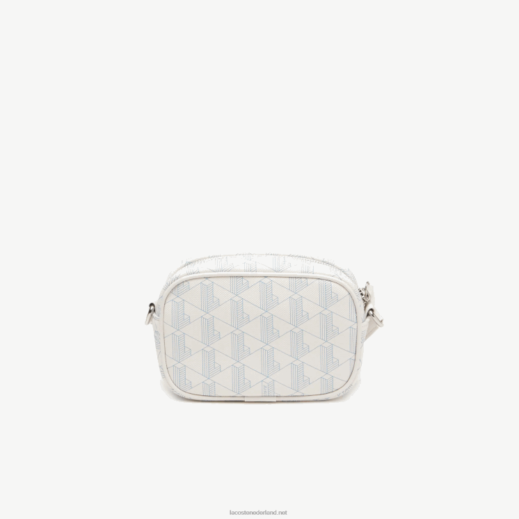 Lacoste kleine schoudertas met monogramprint 0828H2795 mono farine panorama l58 vrouwen