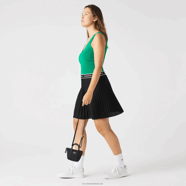 Lacoste l.12.12 afneembare schouderriem boodschappentas 0828H2886 zwart 000 vrouwen