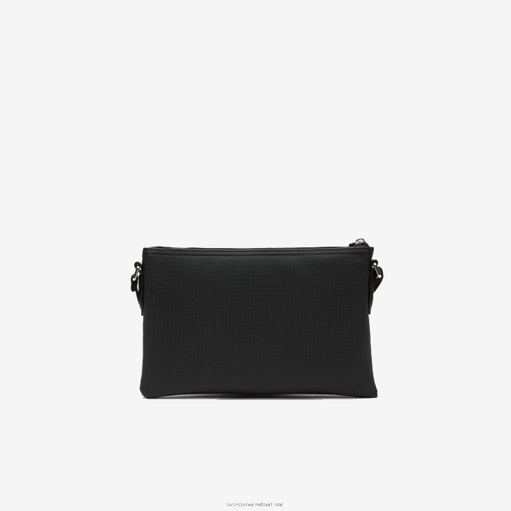 Lacoste l.12.12 concept platte cross-over tas 0828H2770 zwart 000 vrouwen