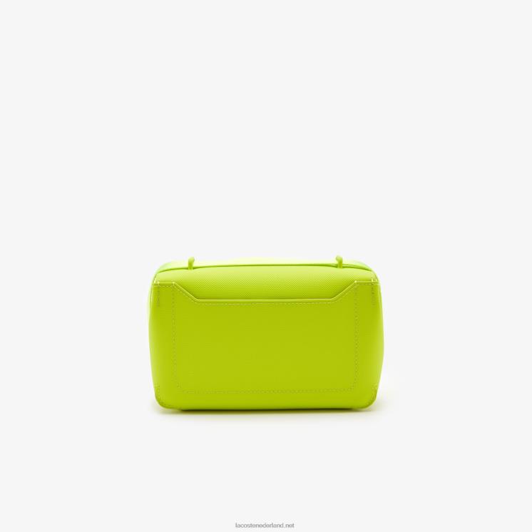Lacoste l.12.12 cross-over tas met metalen sluiting 0828H2851 limoen k83 vrouwen