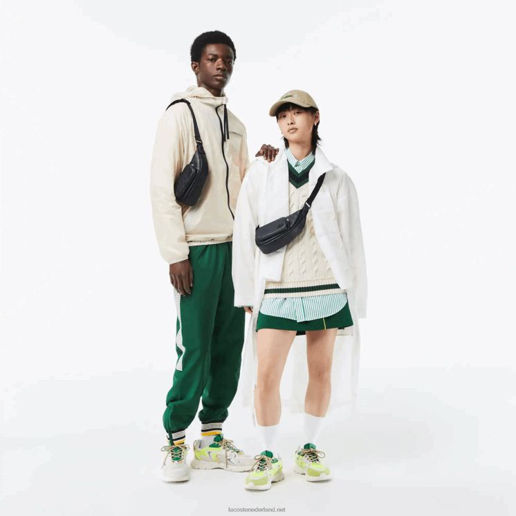 Lacoste schoudertas met logoprint - klein 0828H1964 zwart 000 vrouwen