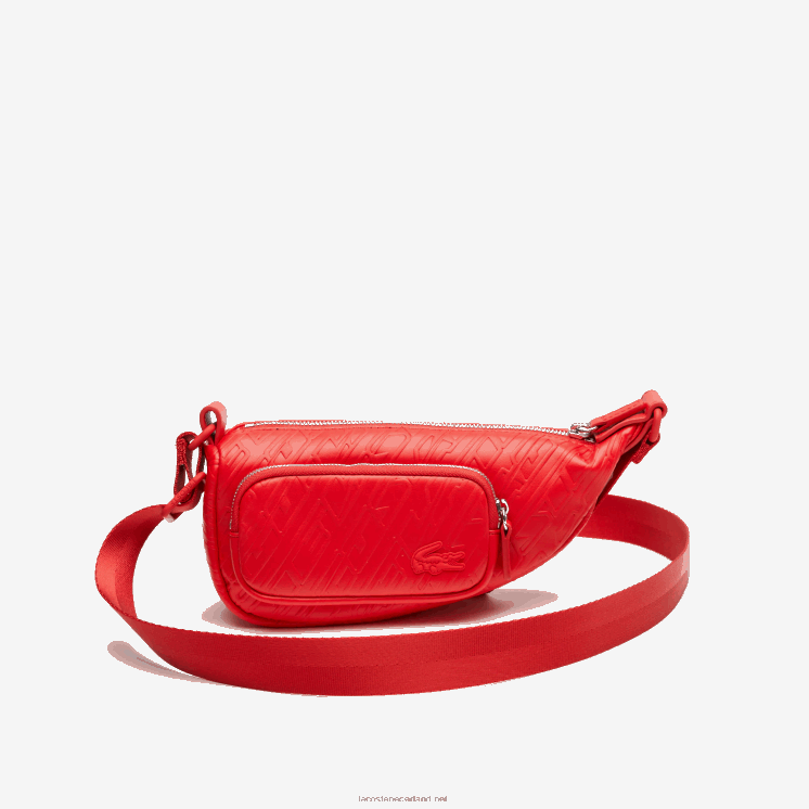 Lacoste schoudertas met logoprint - klein 0828H1965 gang l41 vrouwen
