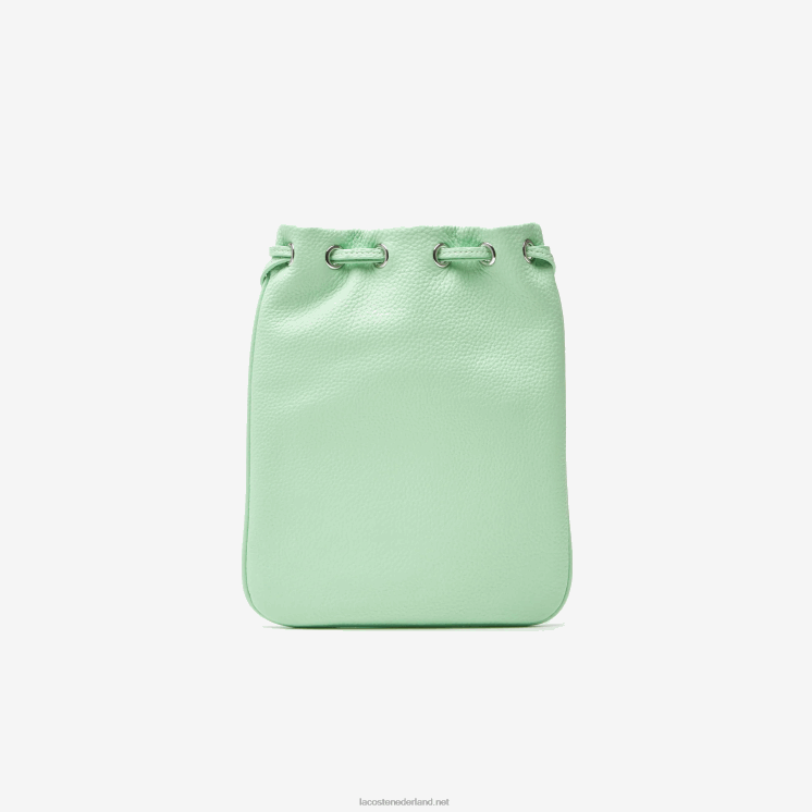 Lacoste schoudertas van verticaal generfd leer 0828H2874 as k93 vrouwen