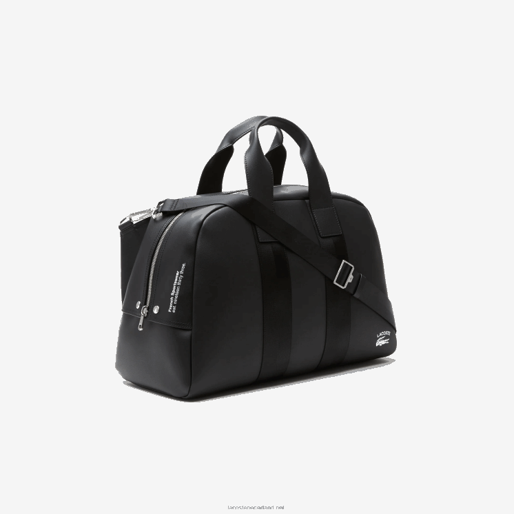 Lacoste soepele leren weekendtas 0828H2101 zwart 000 vrouwen