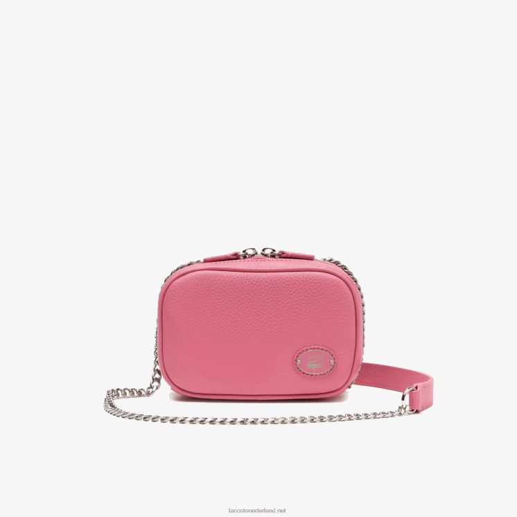 Lacoste vierkante schoudertas van hoogwaardig leer 0828H2787 reseda l39 vrouwen