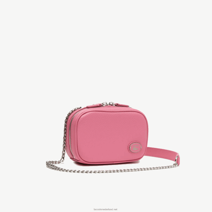 Lacoste vierkante schoudertas van hoogwaardig leer 0828H2787 reseda l39 vrouwen