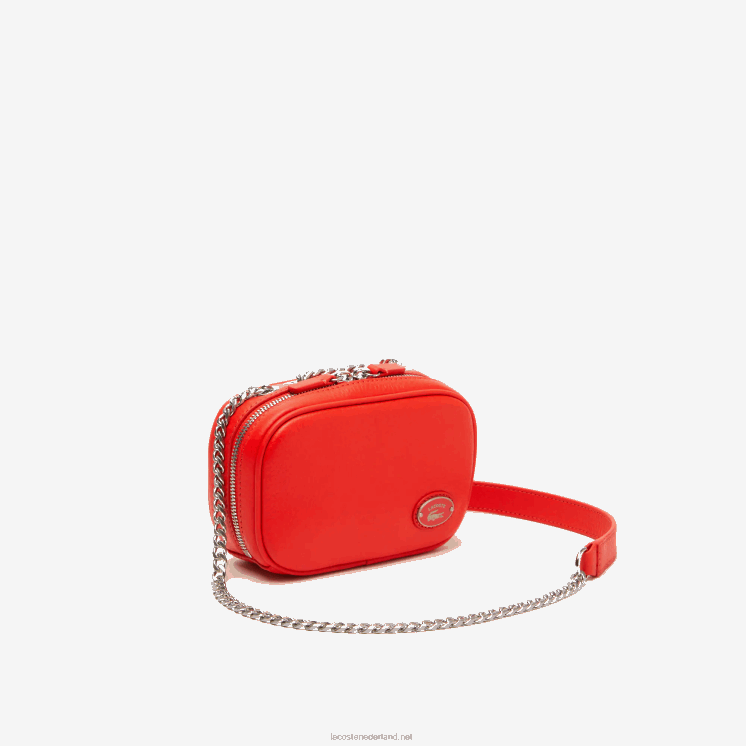 Lacoste vierkante schoudertas van hoogwaardig leer 0828H2789 gang l41 vrouwen