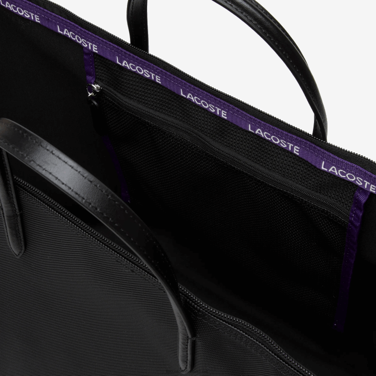 Lacoste weekendtas met contrasterende schouderband 0828H2823 zwarte samui k48 vrouwen