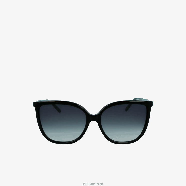 Lacoste buisvormige tempel vlinder acetaat zonnebril 0828H2906 matzwart 001 vrouwen