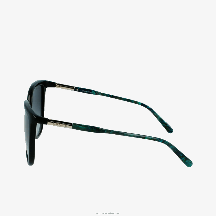 Lacoste buisvormige tempel vlinder acetaat zonnebril 0828H2906 matzwart 001 vrouwen